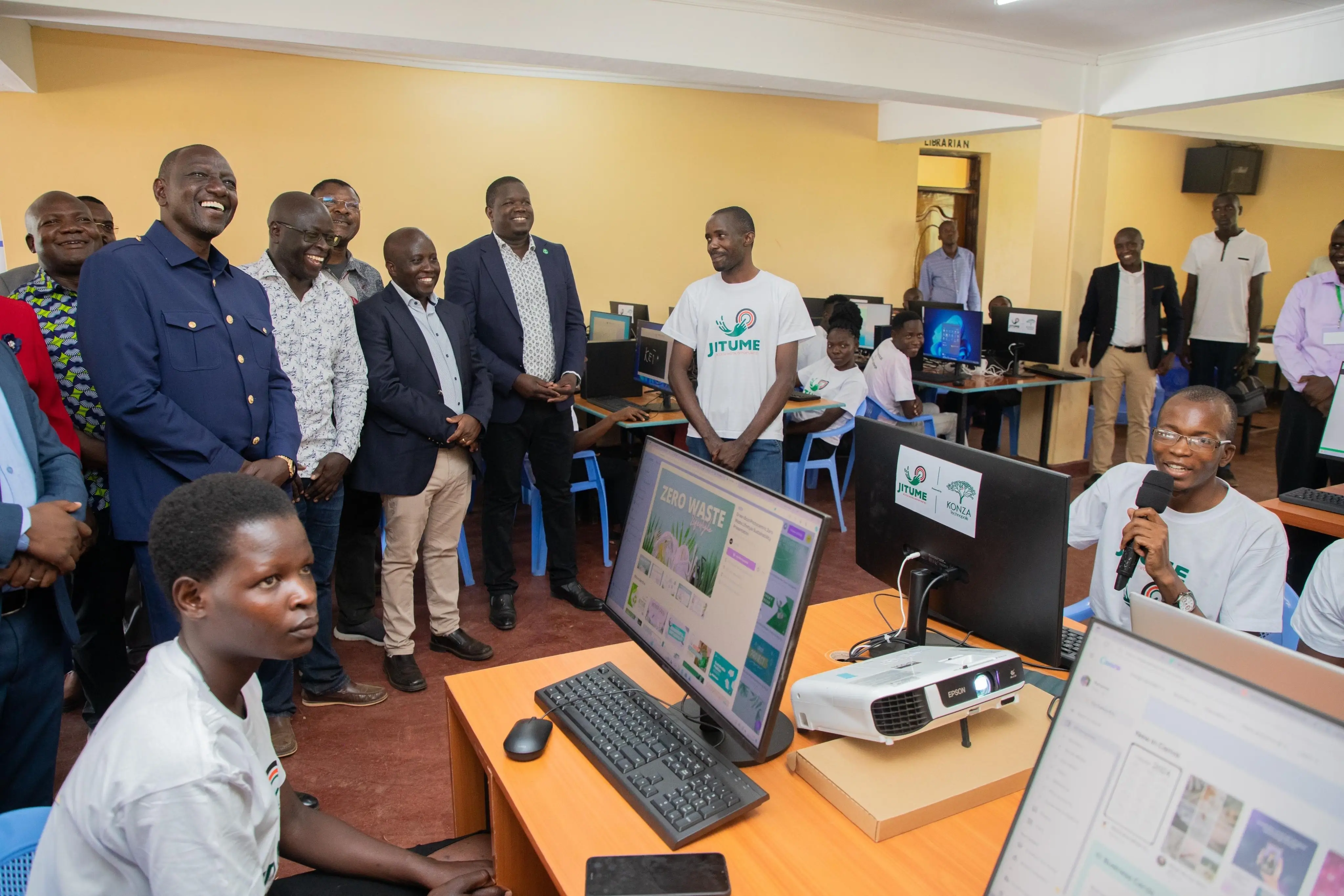 President William Ruto Opening the Khwisero TVET Jitume ICT HuB in Kakamega County_3.2.2024