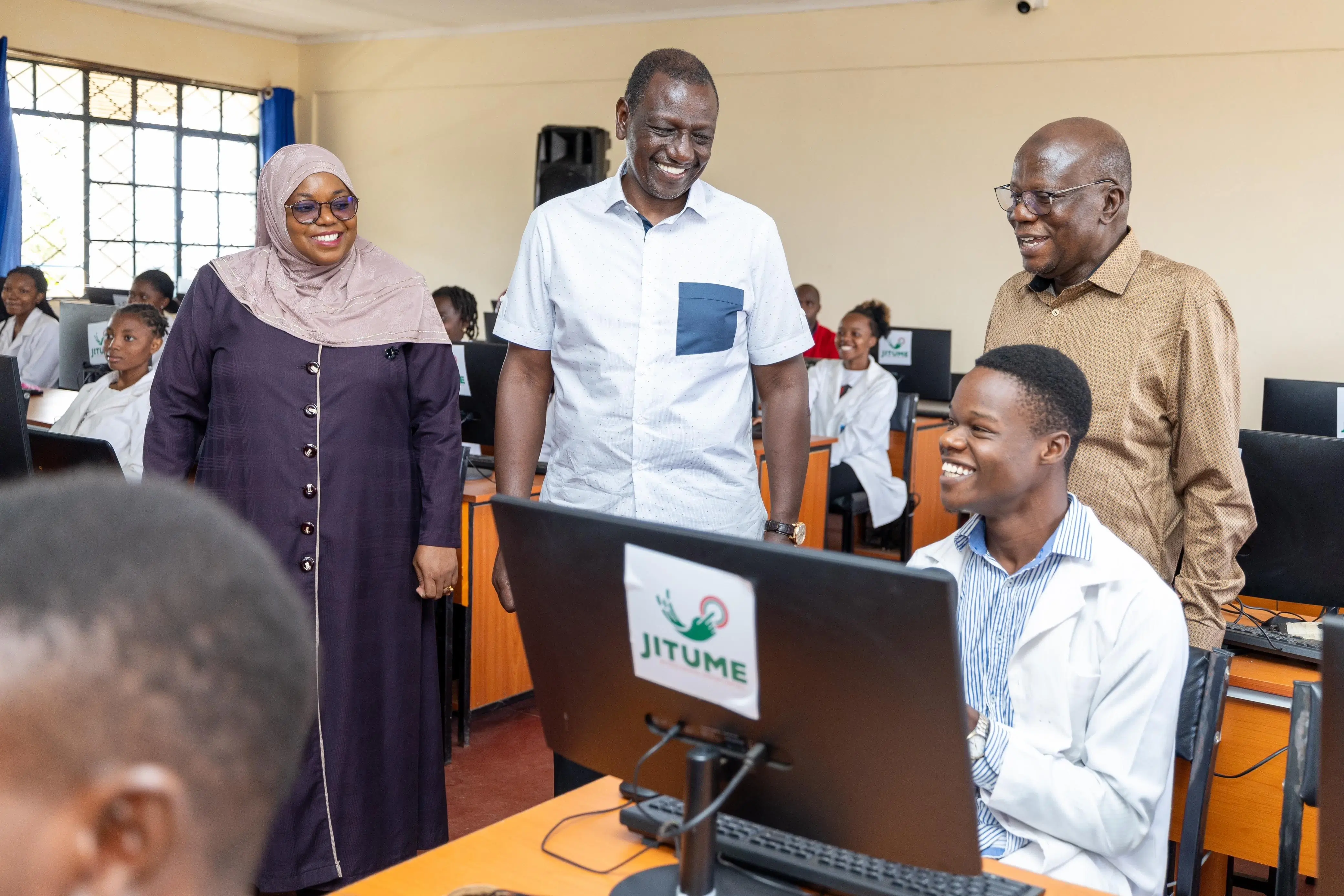 President William Ruto Opening the Khwisero TVET Jitume ICT HuB in Kakamega County_3.2.2024